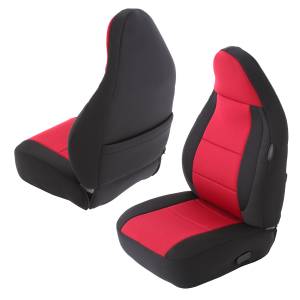 Smittybilt - Smittybilt Neoprene Seat Cover Black/Red Front/Rear - 471230 - Image 4