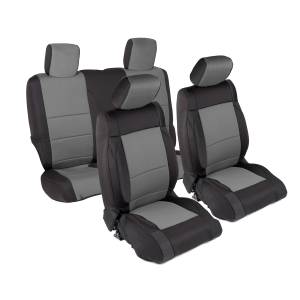 Smittybilt - Smittybilt Neoprene Seat Cover Black/Charcoal Front/Rear No Tools Required - 471422 - Image 1