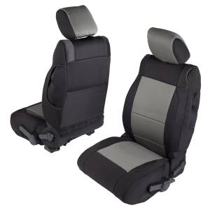 Smittybilt - Smittybilt Neoprene Seat Cover Black/Charcoal Front/Rear No Tools Required - 471422 - Image 3
