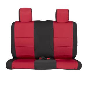 Smittybilt - Smittybilt Neoprene Seat Cover Black/Red Front/Rear - 471530 - Image 4