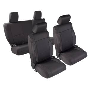 Smittybilt Neoprene Seat Cover Black/Black Front/Rear - 471601