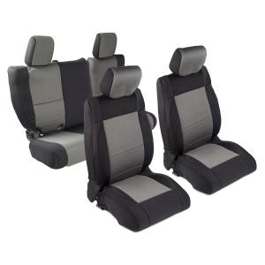 Smittybilt Neoprene Seat Cover Black/Charcoal Front/Rear Slip On Installation - 471722