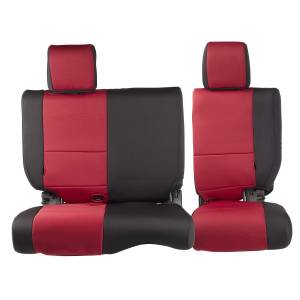 Smittybilt - Smittybilt Neoprene Seat Cover Black/Red Incl. Front/Rear Covers - 471730 - Image 8