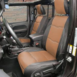 Smittybilt Neoprene Seat Cover Tan/Black Front/Rear Gen 2 Kit - 576225
