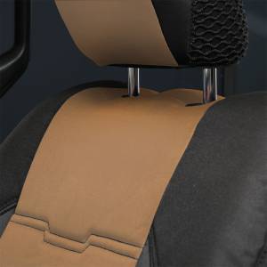 Smittybilt - Smittybilt Neoprene Seat Cover Tan/Black Front/Rear Gen 2 Kit - 576225 - Image 5