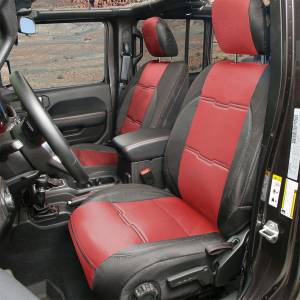 Smittybilt Neoprene Seat Cover Red/Black Front/Rear Gen 2 Kit - 576230