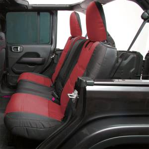 Smittybilt - Smittybilt Neoprene Seat Cover Red/Black Front/Rear Gen 2 Kit - 576230 - Image 2
