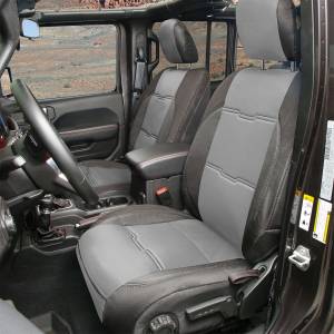 Smittybilt Neoprene Seat Cover Charcoal/Black Front/Rear Gen 2 - 577122