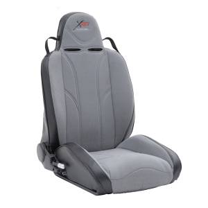 Smittybilt - Smittybilt XRC Suspension Seat Front Passenger Side Black Sides w/Gray Center 9 Position Recliner Hardware Not Included - 750111 - Image 1