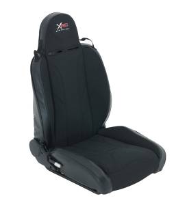 Smittybilt XRC Suspension Seat Front Passenger Side Black Sides w/Black Center 9 Position Recliner Hardware Not Included - 750115
