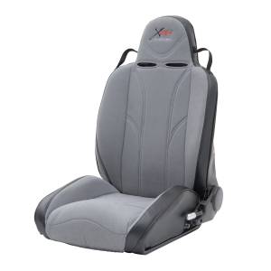 Smittybilt - Smittybilt XRC Suspension Seat Front Driver Side Black Sides w/Gray Center 9 Position Recliner Hardware Not Included - 750211 - Image 1