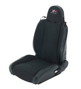 Smittybilt XRC Suspension Seat Front Driver Side Black Sides w/Black Center 9 Position Recliner Hardware Not Included - 750215