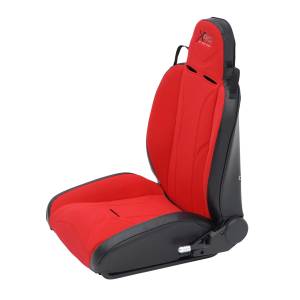 Smittybilt XRC Suspension Seat Front Driver Side Black Sides w/Red Center 9 Position Recliner Hardware Not Included - 750230
