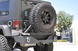 DV8 Offroad - DV8 Offroad Jeep Stubby Rear Bumper; BRG Carrier RBSTTB-01BR - Image 2
