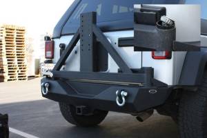 DV8 Offroad - DV8 Offroad Jeep Stubby Rear Bumper; BRG Carrier RBSTTB-01BR - Image 3