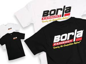 Borla Men's Motorsports White T-Shirt - Large 21209