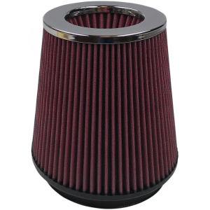 S&B Air Filter For Intake Kits 75-2557 Oiled Cotton Cleanable 6 Inch Red - KF-1016