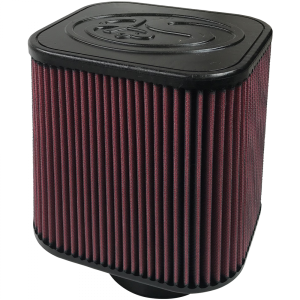 S&B Air Filter For Intake Kits 75-1532, 75-1525 Oiled Cotton Cleanable Red - KF-1000