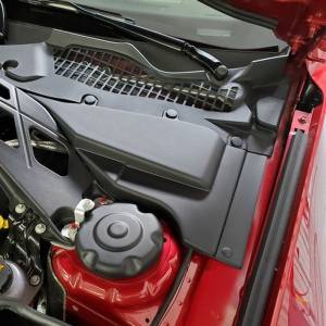 Brakes, Rotors & Pads - Brake Master Cylinders & Parts - S&B - S&B JLT Master Cylinder Cover Textured Black 2020-2021 Mustang GT500 - JLTMC-GT500-20
