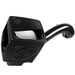 S&B Cold Air Intake For 16-19 Silverado/Sierra 2500, 3500 6.0L Dry Extendable White - 75-5110D