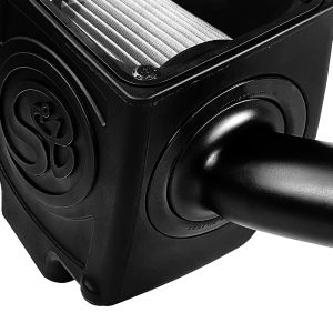 S&B - S&B Cold Air Intake For 16-19 Silverado/Sierra 2500, 3500 6.0L Dry Extendable White - 75-5110D - Image 2