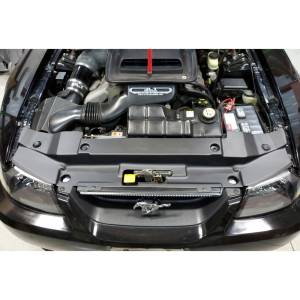 S&B JLT Radiator Support Cover Textured Black 1999-2004 Mustang - JLTRSC-FM9904-2