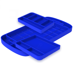 S&B Tool Tray Silicone 3 Piece Set Color Blue - 80-1002
