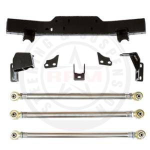 RPM Steering JLU Bolt In 3 Link Front & Double Triangulated 4 Link Rear Long Arm Upgrade Factory Axles 2.5 Upgrade - RPM-3037L1