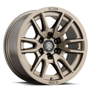 ICON ALLOYS VECTOR 6 BRONZE - 17 X 8.5 / 6 X 120 / 0MM / 4.75" BS - 2417859447BR