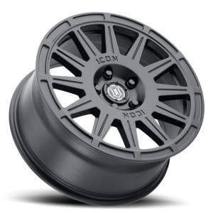 ICON Alloys - ICON ALLOYS RICOCHET SAT BLACK - 17 X 8 / 5 X 100 / 38 MM / 6" BS - 7017805060SB - Image 3