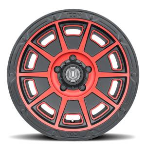 ICON Alloys - ICON ALLOYS VICTORY SAT BLK RED - 17 X 8.5 / 6X135 / 6MM / 5" BS - 3017856350SBRT - Image 2