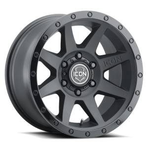 ICON ALLOYS REBOUND DBL BLK - 17 X 8.5 / 5 X 5 / -6MM / 4.5" BS - 1817857345DB