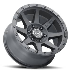 ICON Alloys - ICON ALLOYS REBOUND DBL BLK - 17 X 8.5 / 6 X 5.5 / 25MM / 5.75" BS - 1817859057DB - Image 3