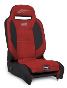 PRP Seats - PRP Enduro High Back Reclining Suspension Seat (Passenger Side) - Black/Red - A13011045-72 - Image 1