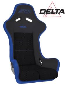 PRP Seats - PRP Delta Composite Seat- Black/Blue (PRP Blue Outline/Delta Blue- Blue Stitching/201-263-201-V) - A37F-V - Image 1