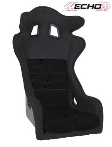 PRP Echo Composite Seat- Black (PRP Black Outline/Delta Black- Black Stitching) - A38-201