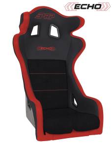 PRP Seats - PRP Echo Composite Seat- Black/Red (PRP Red Outline/Delta Red- Red Stitching) - A38-237 - Image 1