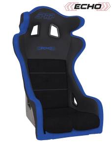 PRP Seats - PRP Echo Composite Seat- Black/Blue (PRP Blue Outline/Delta Blue- Blue Stitching) - A38-V - Image 1