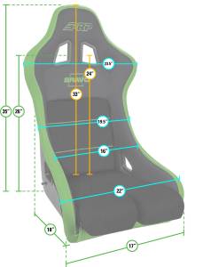 PRP Seats - PRP Bravo Composite Seat- Black/Grey (PRP Silver Outline/Bravo Silver- Silver Stitching) - A4502-203 - Image 2