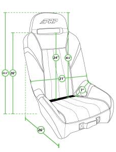 PRP Seats - PRP Honda Talon 1000X-4 GT/S.E. Rear Suspension Seat - A5708-TALON - Image 2