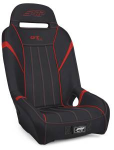 PRP GT/S.E. Rear Suspension Seat- Black/Red - A58R-237
