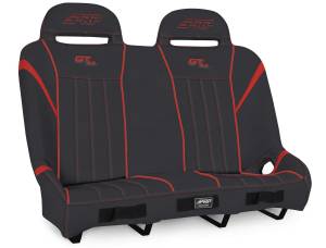 PRP Seats - PRP Polaris RZR PRO XP4/PRO R4/Turbo R4 GT/S.E. Rear Suspension Bench Seat - Black/Red - A60-PORXP-204 - Image 1