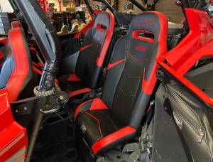 PRP Seats - PRP GT3 Fold Flat Rear Suspension Seats for Polaris RZR PRO XP4, PRO R4, Turbo R4 (Pair), Blue - A7208-PORXP-V - Image 2