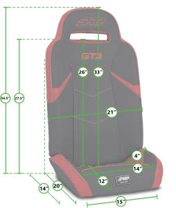 PRP Seats - PRP GT3 Fold Flat Rear Suspension Seats for Polaris RZR PRO XP4, PRO R4, Turbo R4 (Pair), Blue - A7208-PORXP-V - Image 3