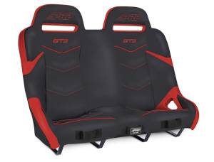 PRP Seats - PRP Polaris RZR PRO XP4/PRO R4/Turbo R4 GT3 Rear Suspension Bench Seat - Black/Red - A74-PORXP-204 - Image 1