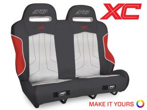 PRP Polaris RZR XP4 1000/XP4 Turbo/XP4 Turbo S XC Rear Suspension Bench Seat - A79-POR1K