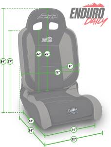 PRP Seats - PRP EnduroDaily Reclining Suspension Seat, Passenger - A8701045 - Image 2