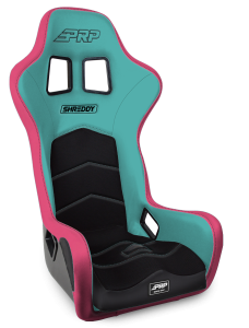 PRP Shreddy Alpha Composite Seat Black- Pink/Teal - SHRDYA3901-02
