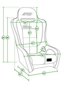 PRP Seats - PRP Shreddy Podium Suspension Seat - Black/Teal - SHRDYA9101-01 - Image 2
