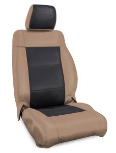 PRP Seats - PRP 11-12 Jeep Wrangler JK Front Seat Covers/2 door or 4 door (Pair) - Black/Tan - B019-04